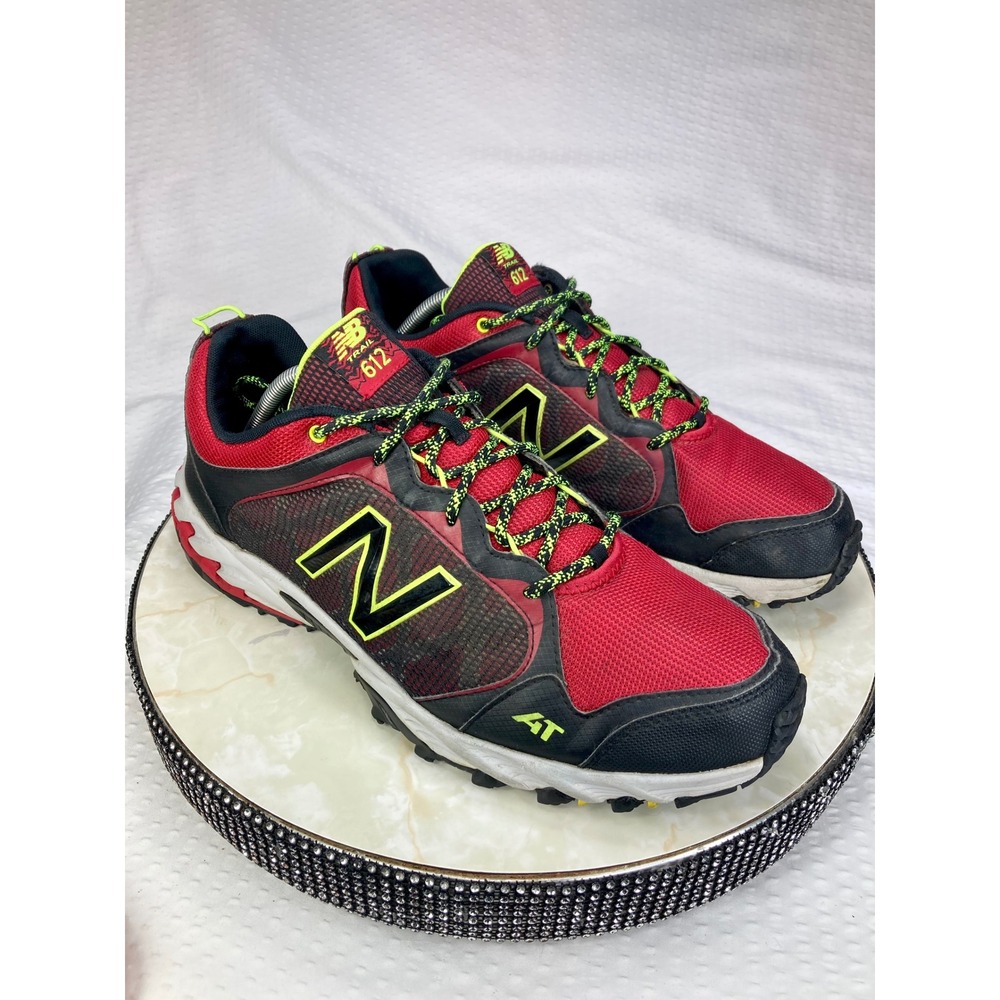 New Balance 612 All Terrain Trail Running Shoes Men 12 Red Black Sporty Sneakers